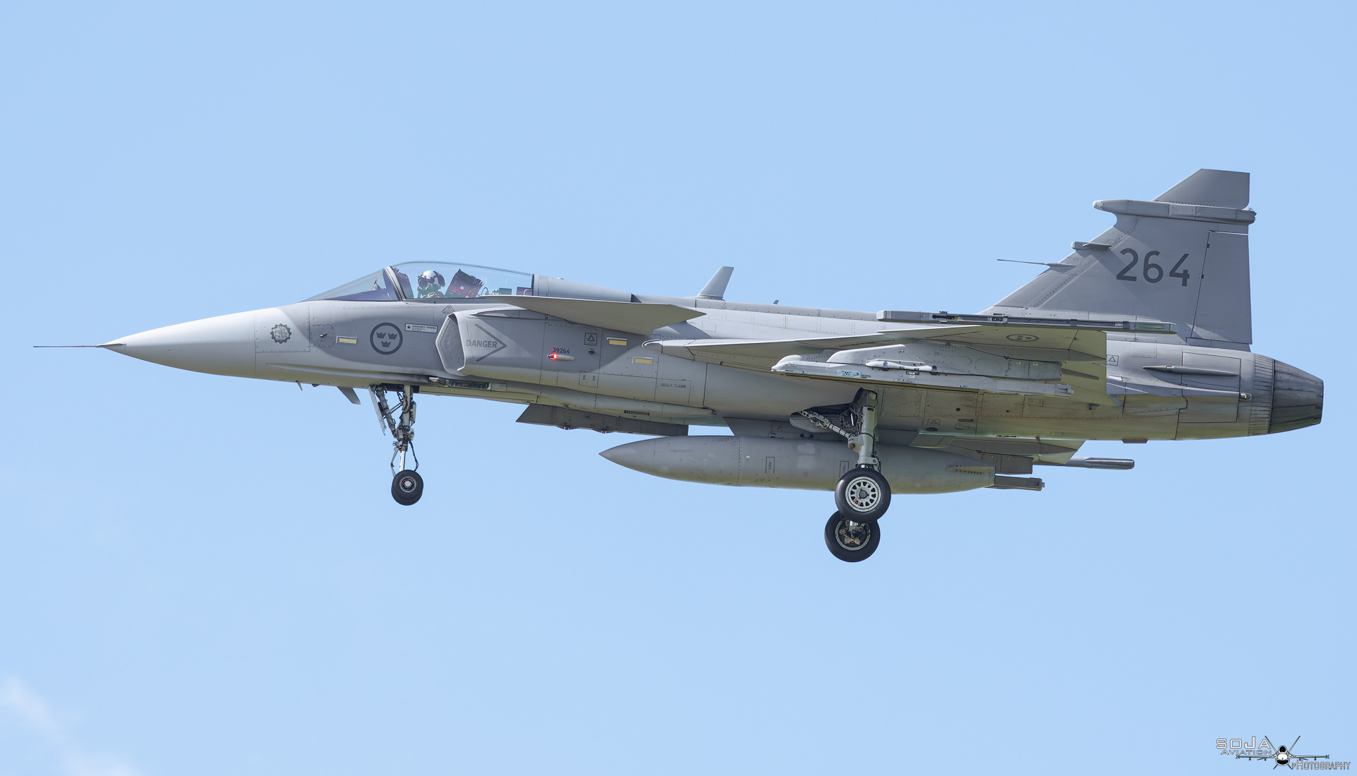 IDczerwiec2025 - Sweden - Air Force Saab JAS-39C Gripen 39264 cn# 39-264