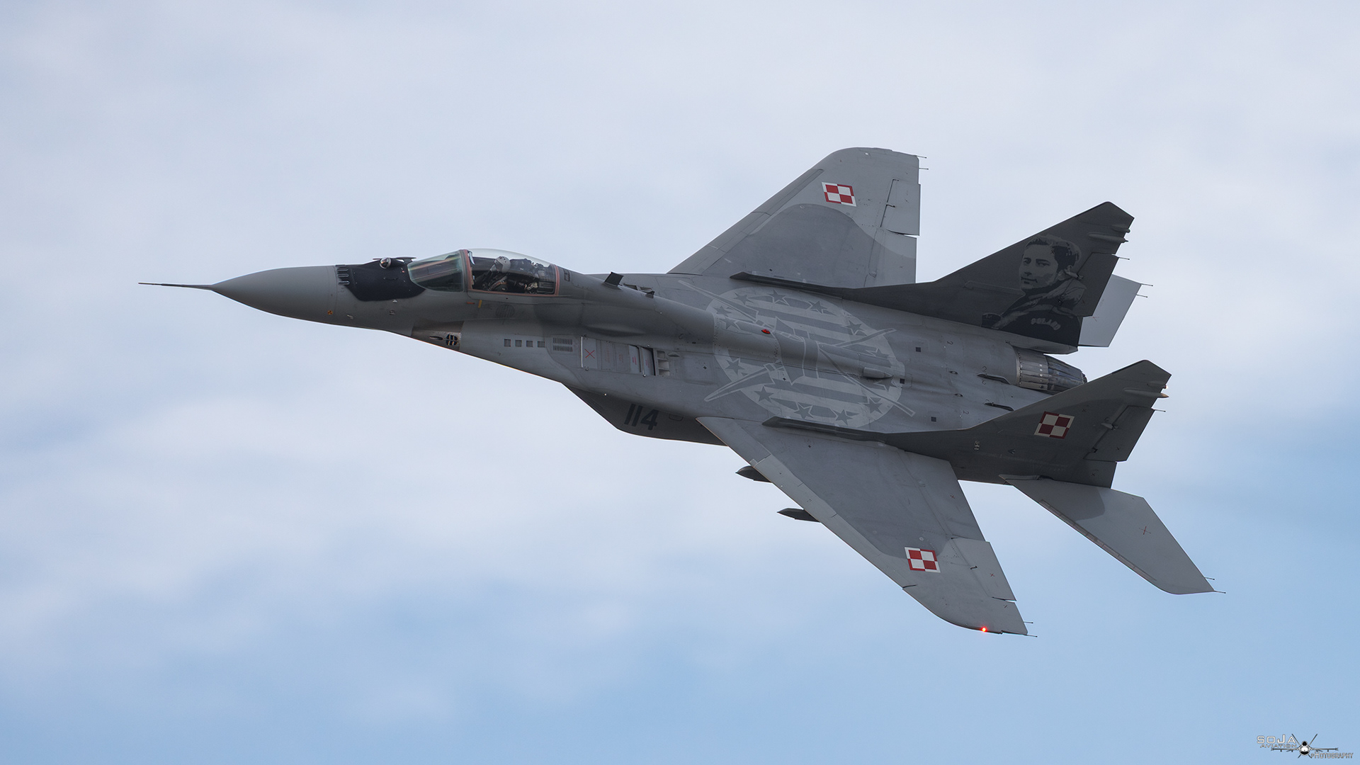 ID28082025 - Polish Air Force Mikoyan Gurevich MiG-29A Fulcrum 114 cn# 2960535114-4502