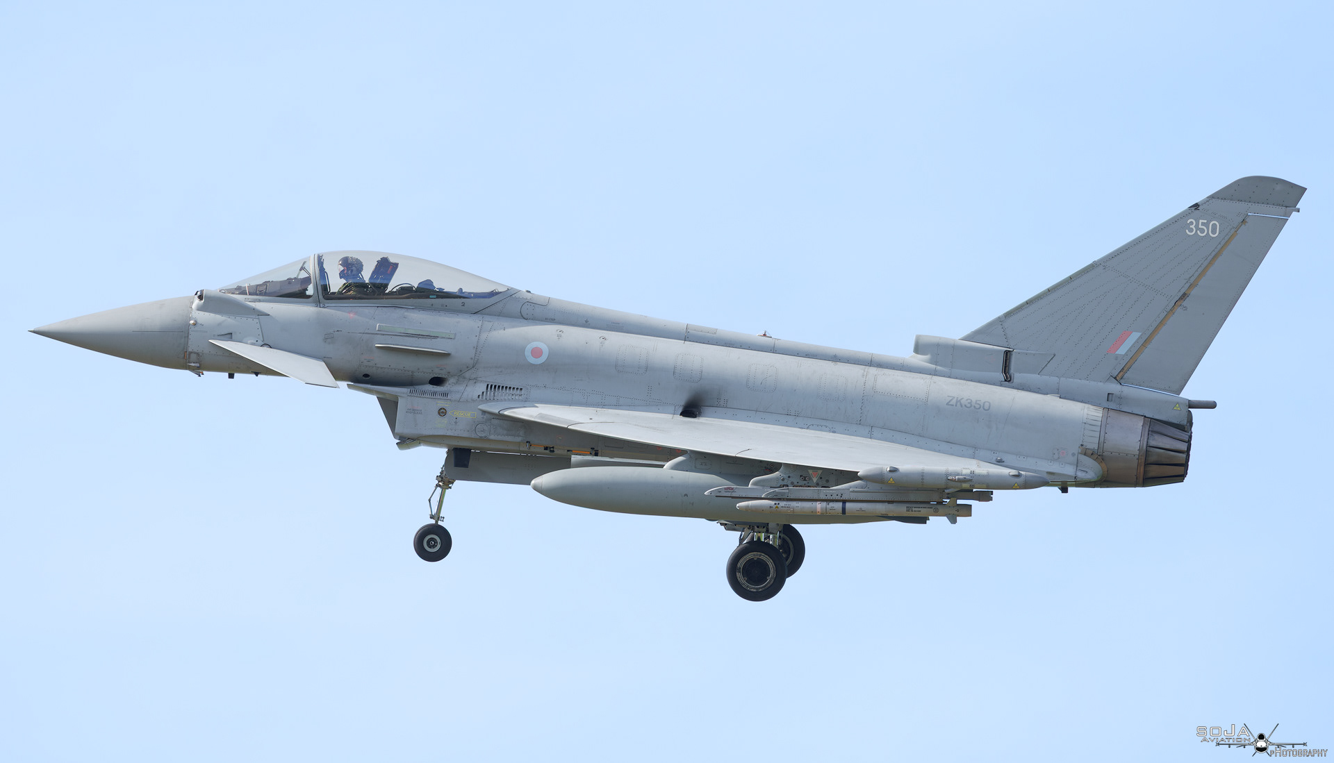 IDczerwiec2025 - Royal Air Force (RAF) Eurofighter EF-2000 Typhoon FGR4 ZK350 cn# BS111
