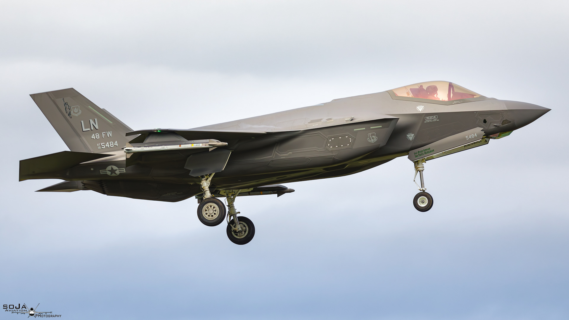 ID150424-US Air Force Lockheed Martin F-35 A-4 Lightning II LN 19-5484 AF-312 495th FS #2