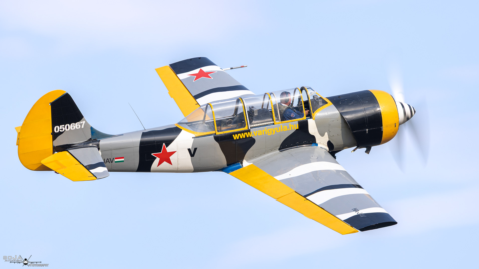 ID06072025 - RETRO Sky Team Yakovlev Yak-52 HA-JAV cn# 856008