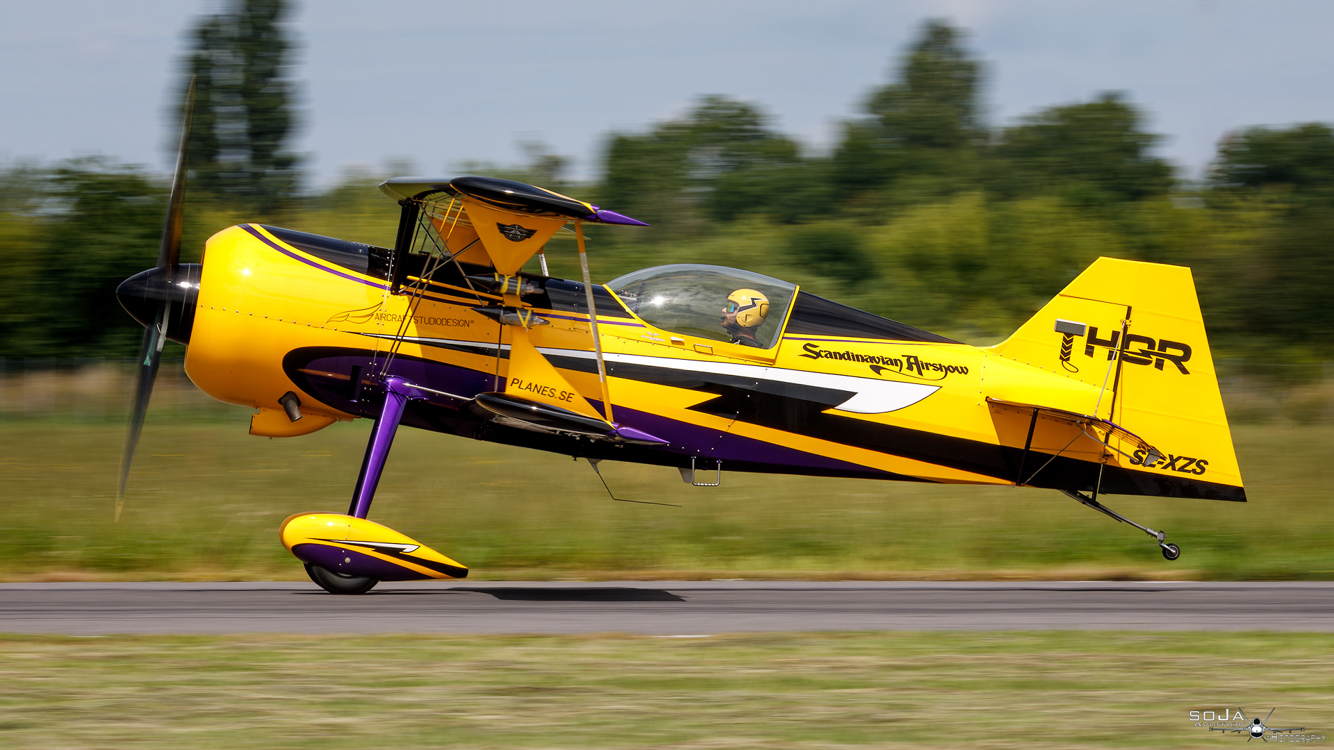 ID180624-Scandinavian Airshow Pitts 12S SE-XZS