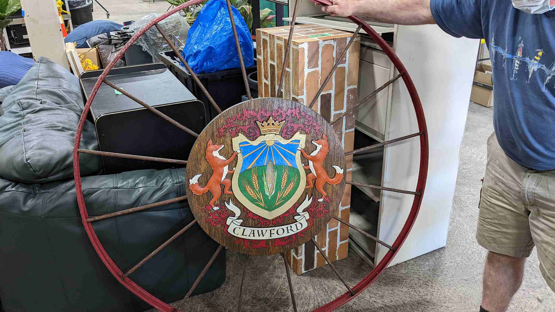 2022 - Clawford family crest design for Diggstown S4 (series) 1st Assistant Art Director - graphics