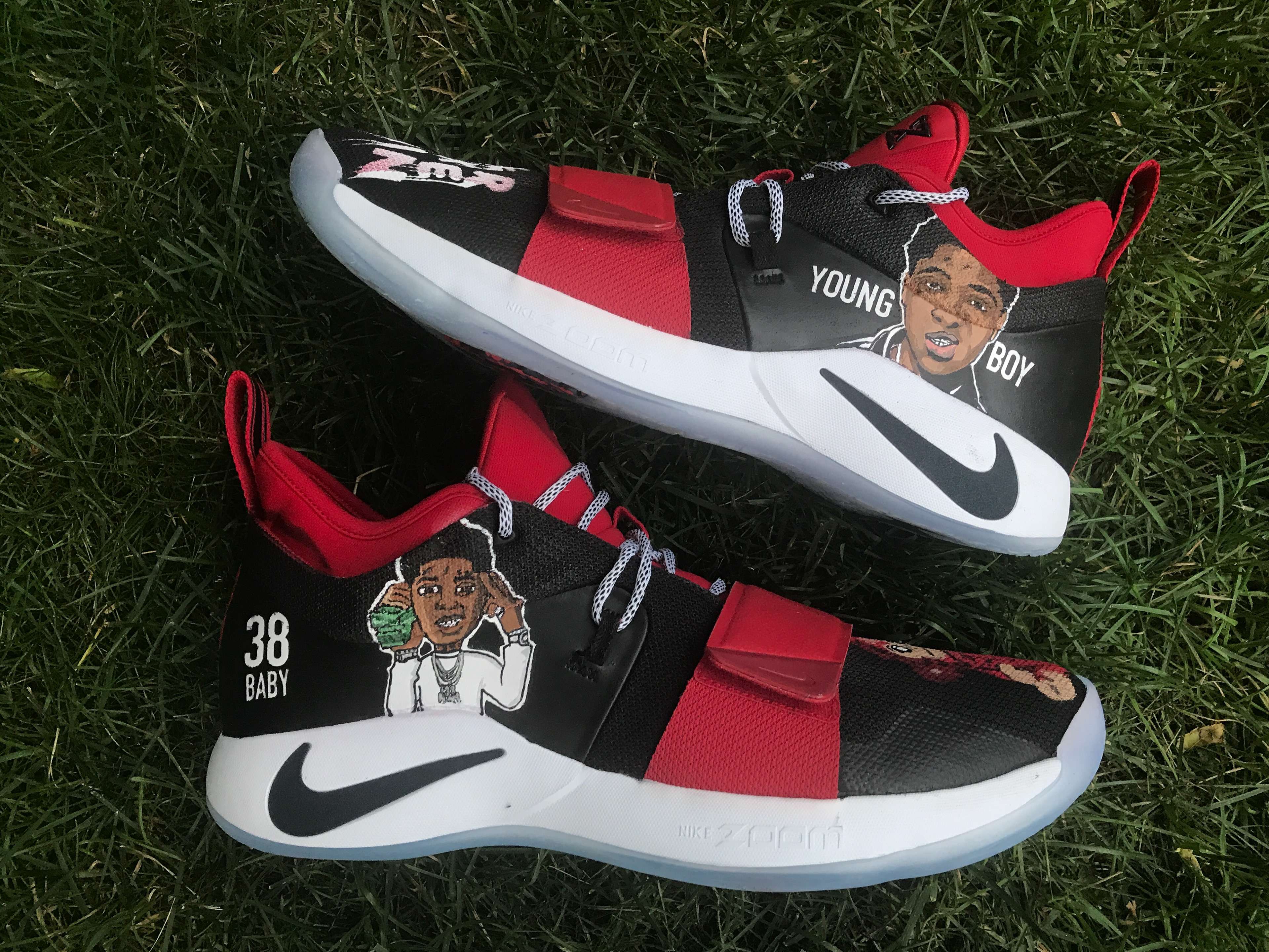 Custom pair of PG2s for Boston Celtics Robert Williams