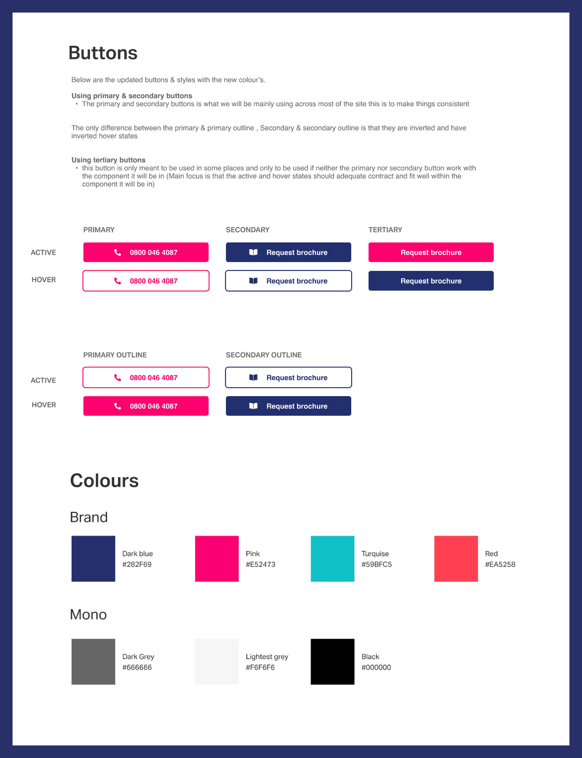Colour Schemes and Buttons