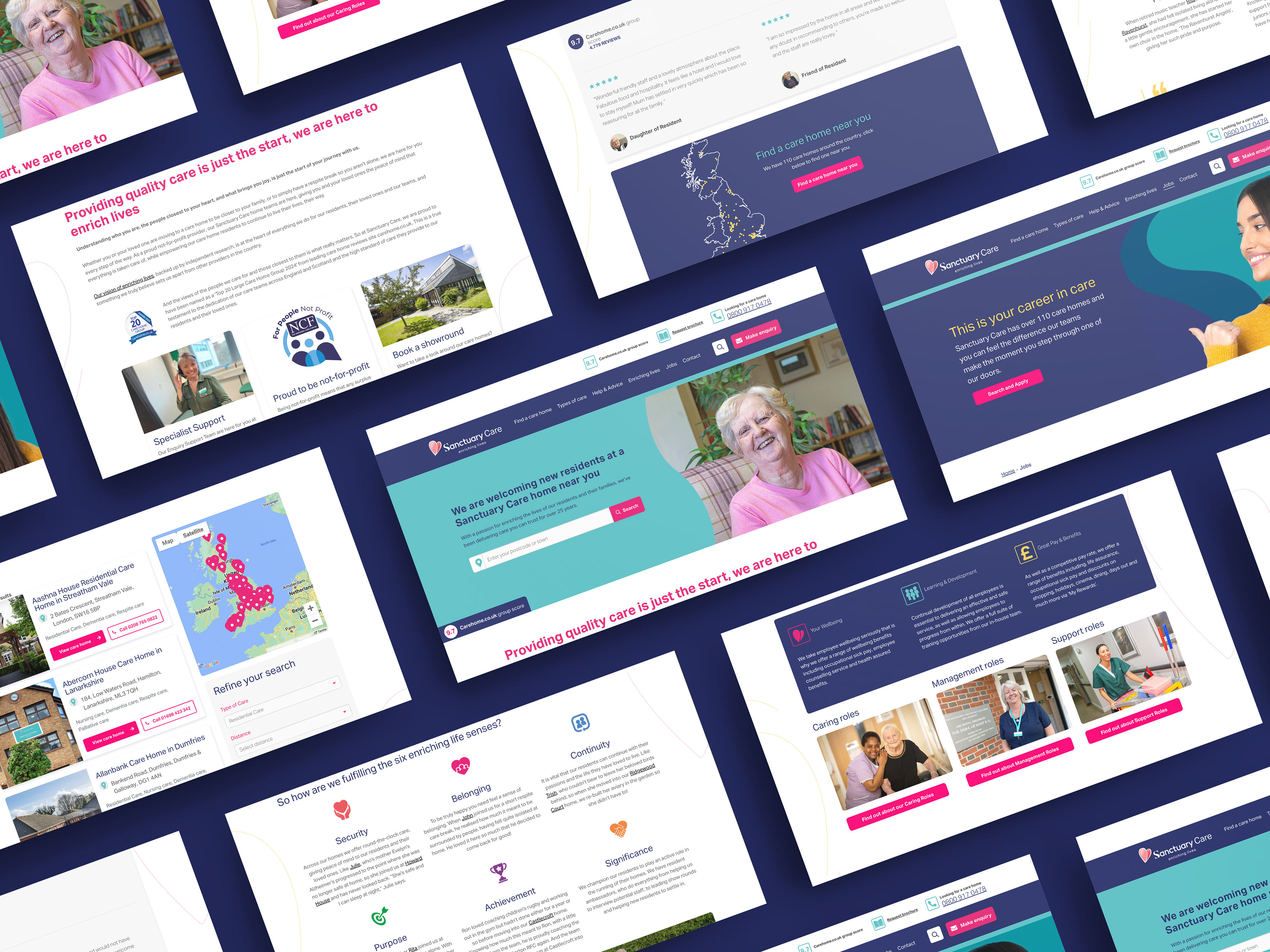 Sanctuary Care Website