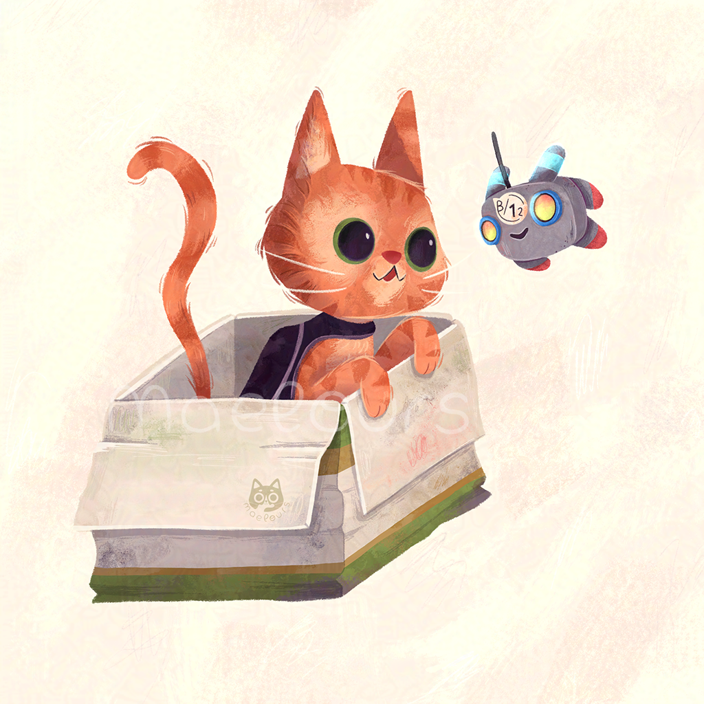 Fan art du jeu vidéo Stray