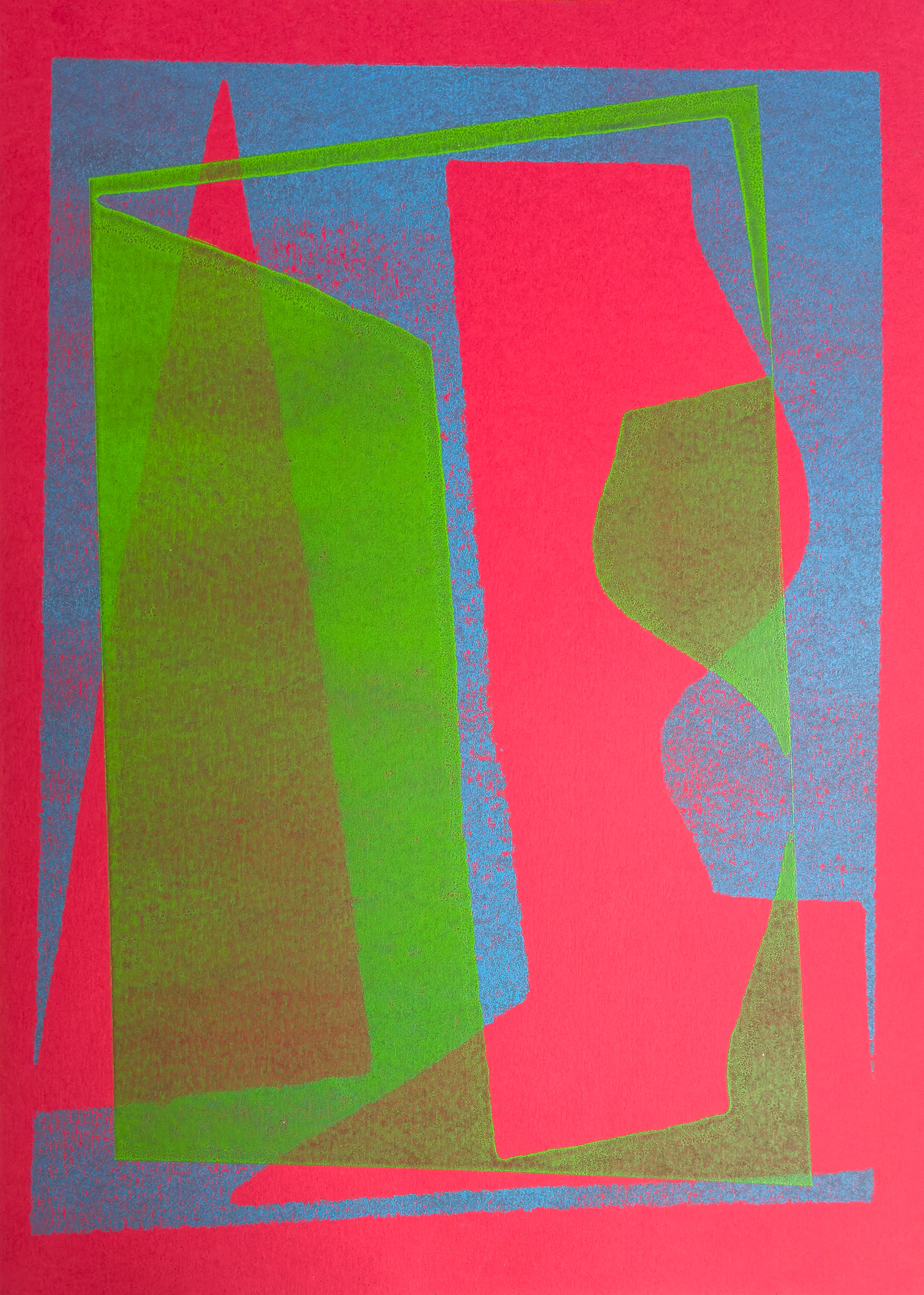 Inside Out, monoprint, 42 x 59.4 cm