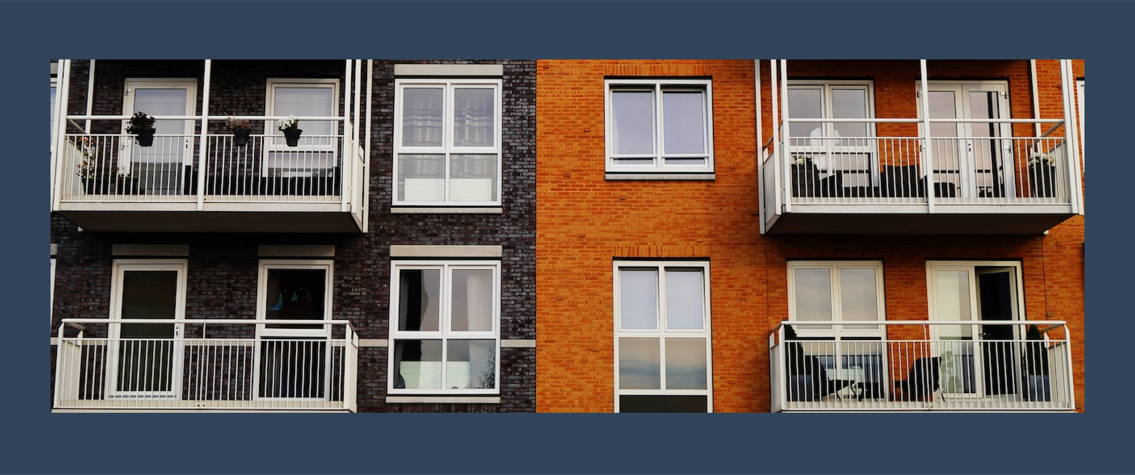 Image of the exterior of an apartment building.