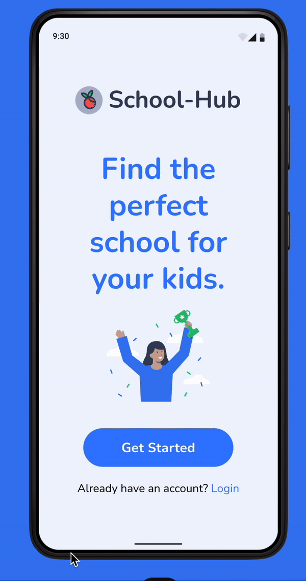 The 'Notes' feature allows parents to jot down quick thoughts during school tours or phone conversations.