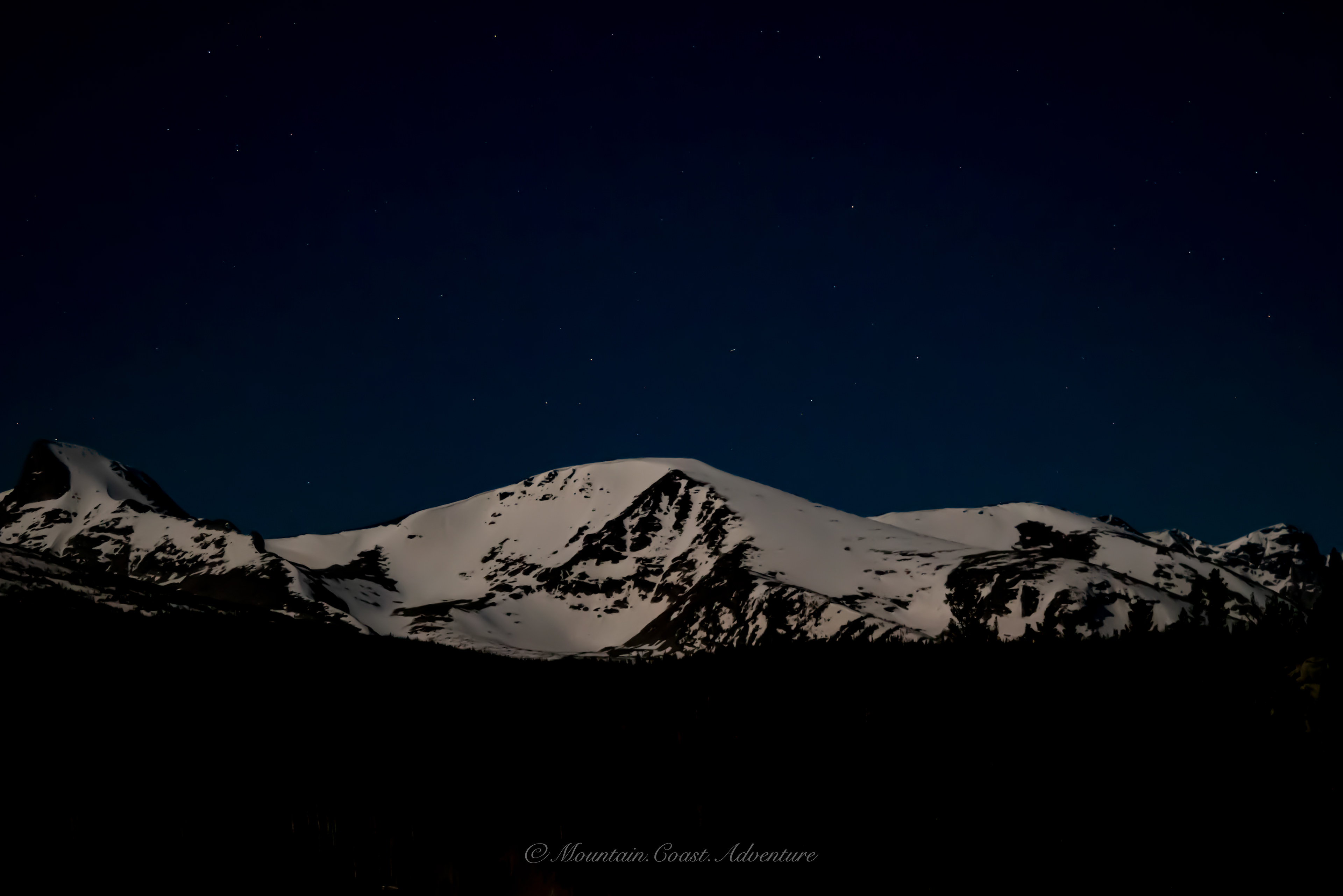 My Very First Night Shot - Beaver Rez - Ward, Colorado (Last Waxing Gibbous Moon)