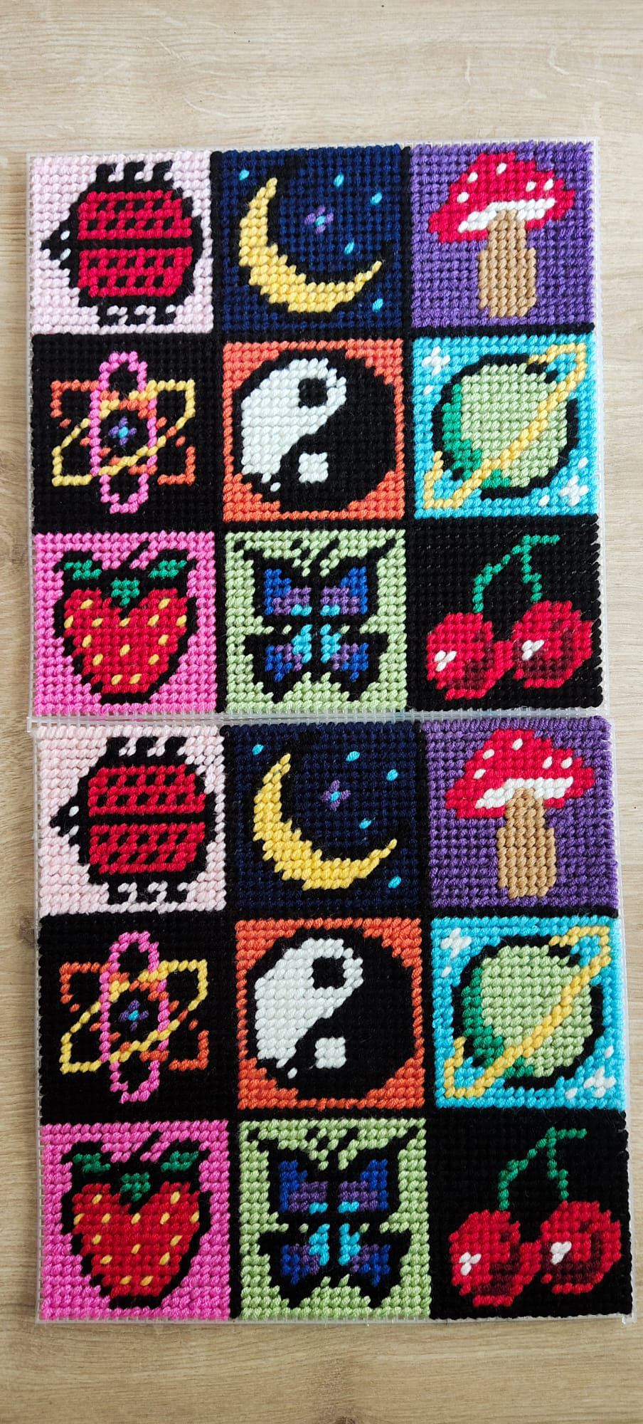 Cross Stitch Unif Bag front and back