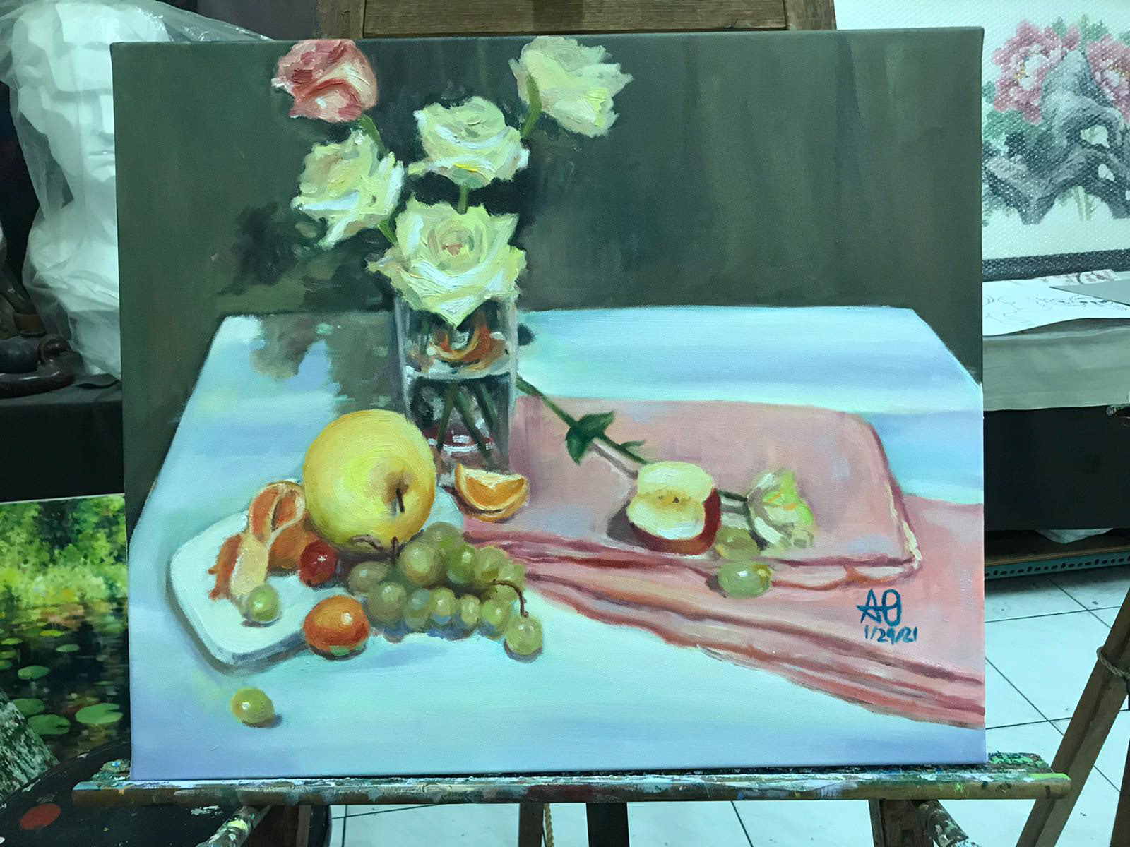 Flowers & Fruits Oil Paint