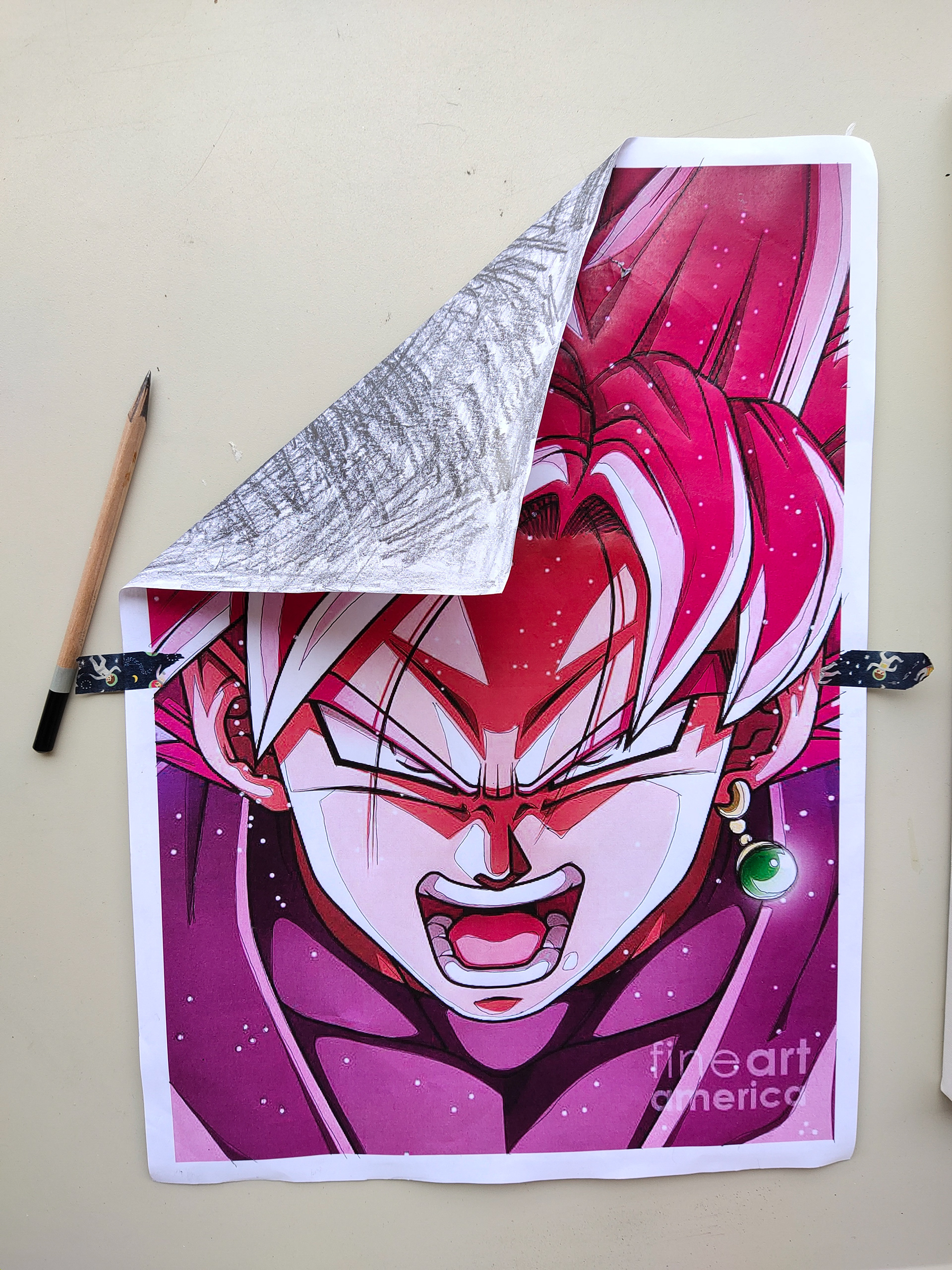 Goku Black Rose Goku Black Rose Tracing Method