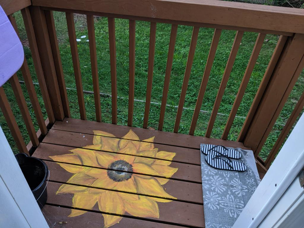 Sunflower Outdoor Art Painting