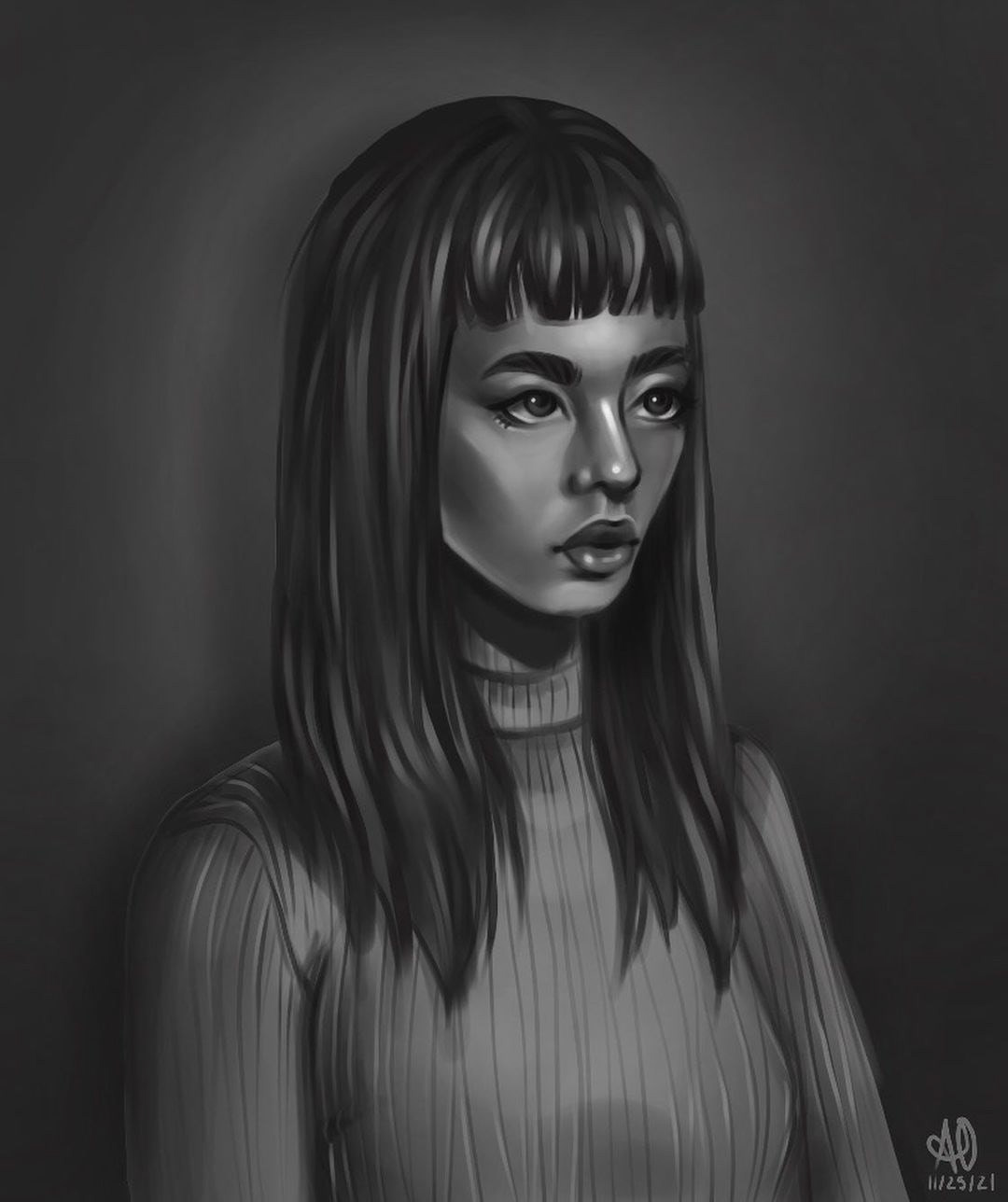 Black and White Digital Art