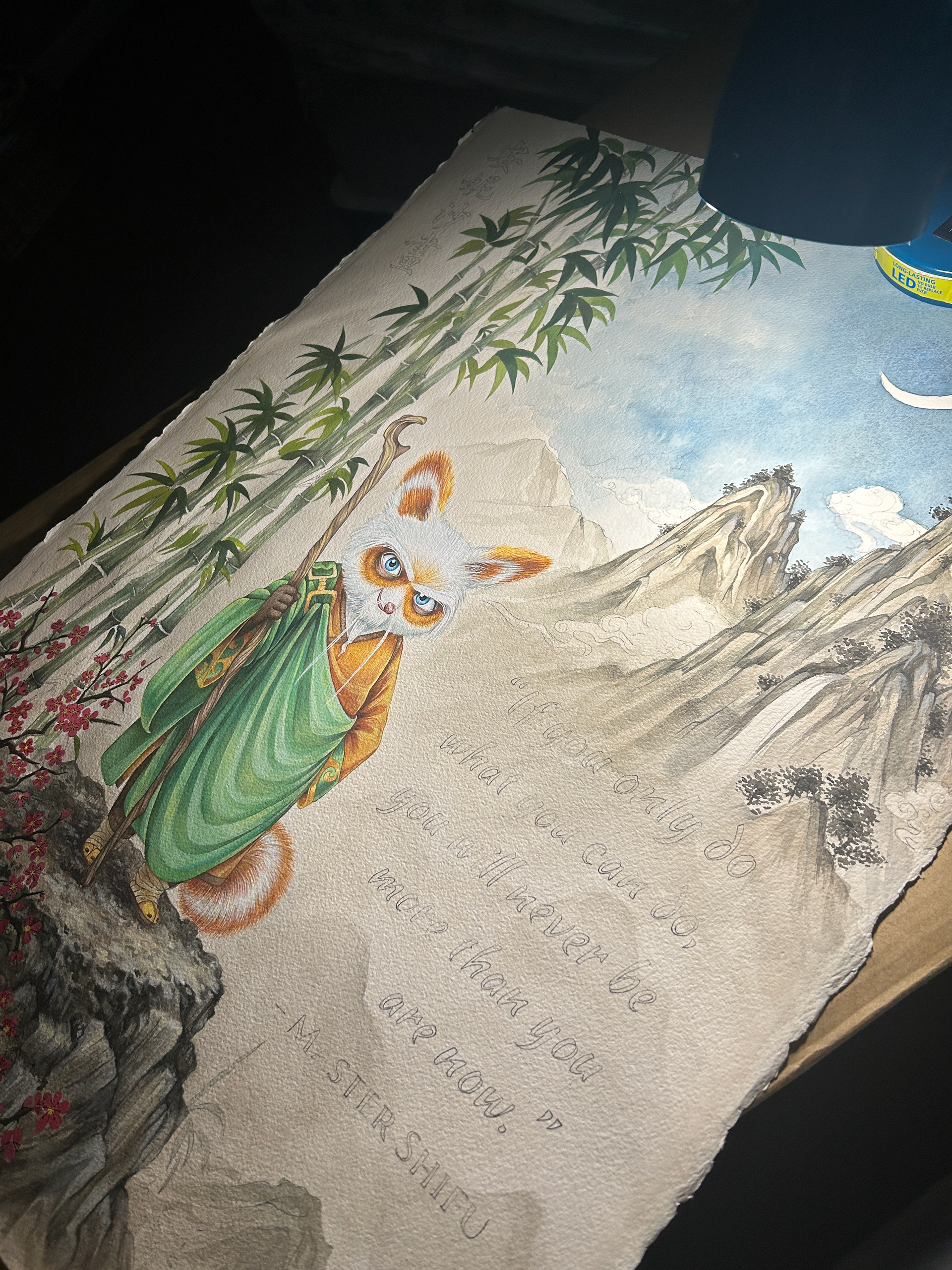 Quote painting process