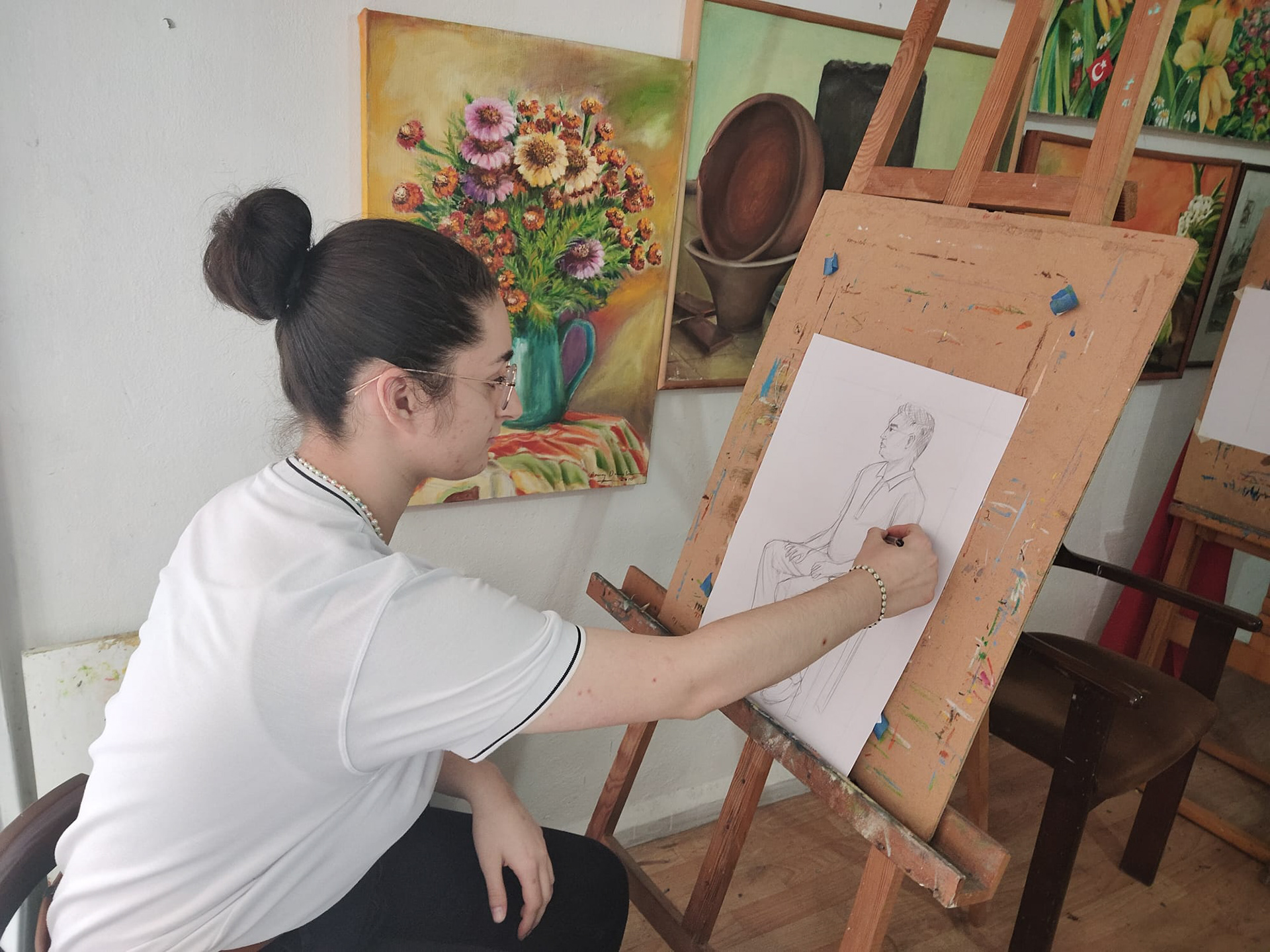 Live Human Drawing