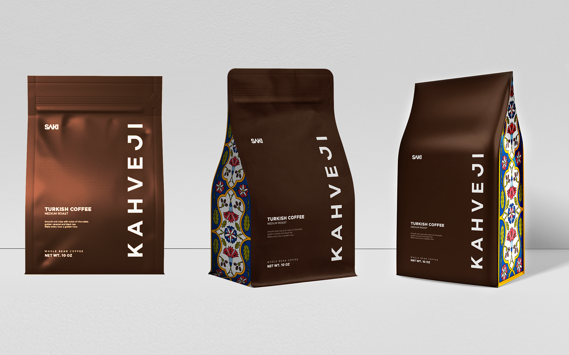 Kahveji Dark Brown Tezhip Packaging