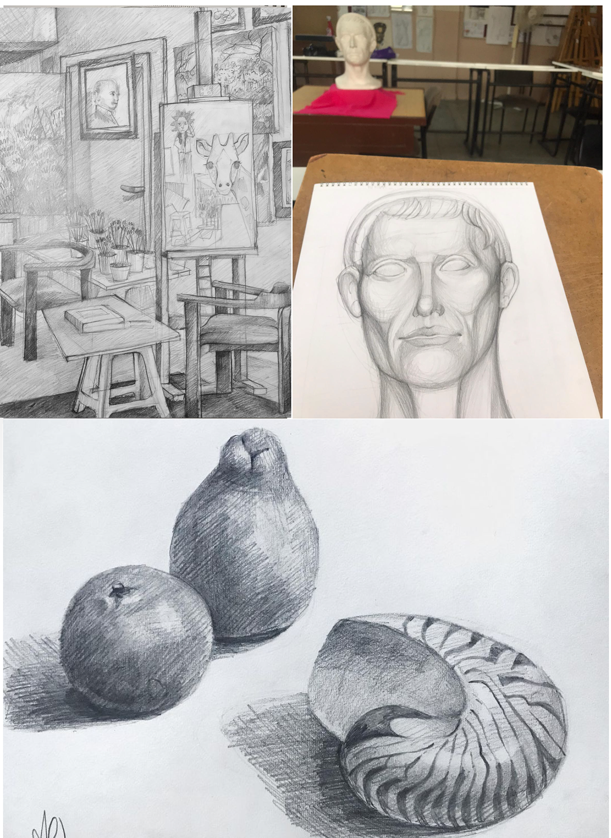 STILL LIFE DRAWINGS/PERSPECTIVE