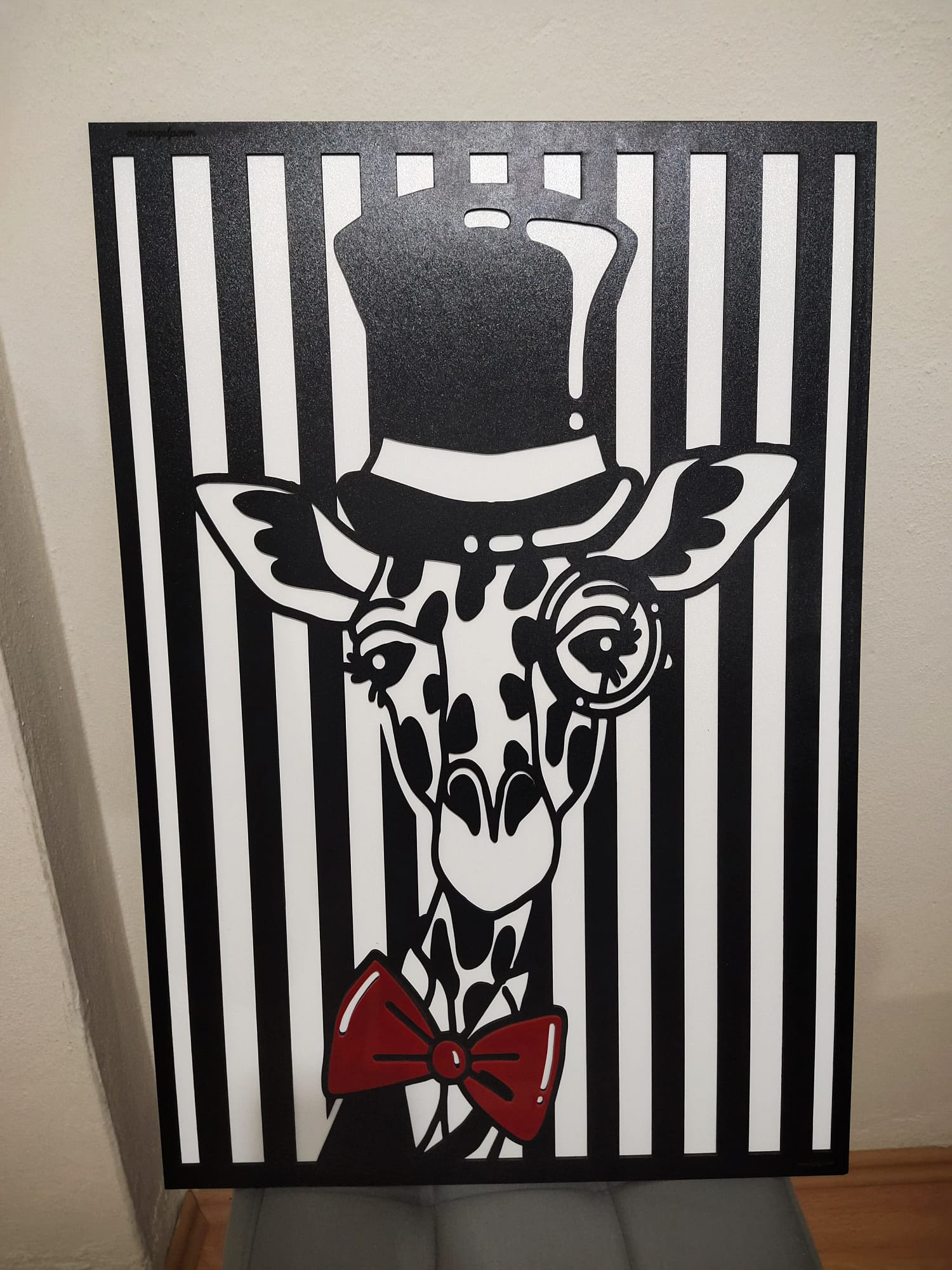 Giraffe Pop-out Art by Anisa Ozalp