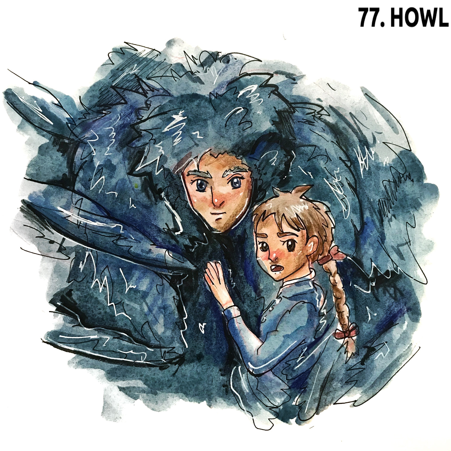 Howl Watercolor