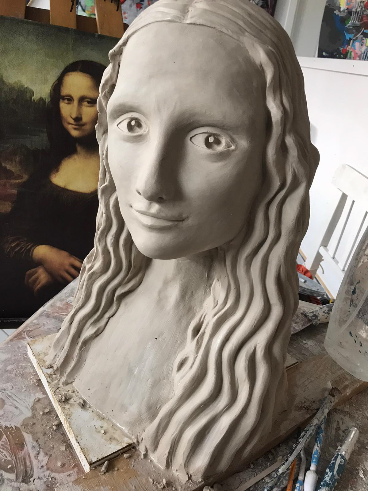 Mona Lisa Sculpture Making