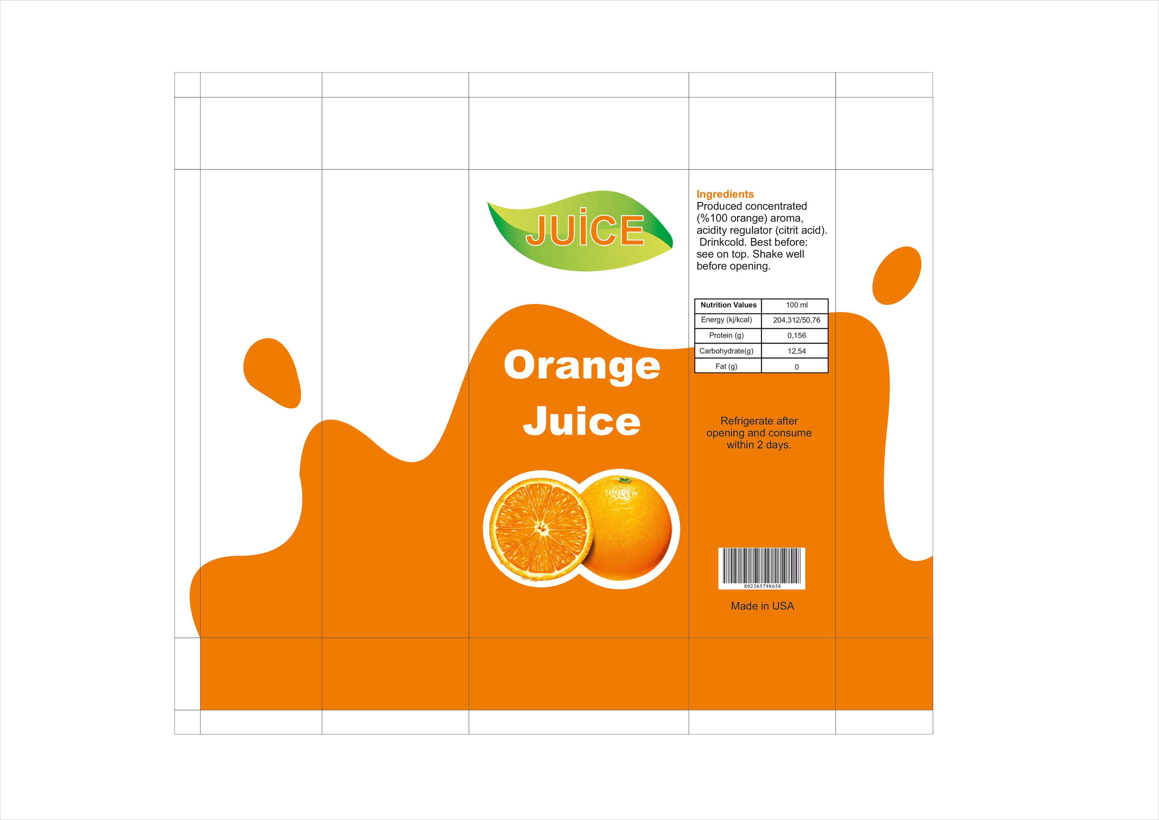 Orange Juice Packaging