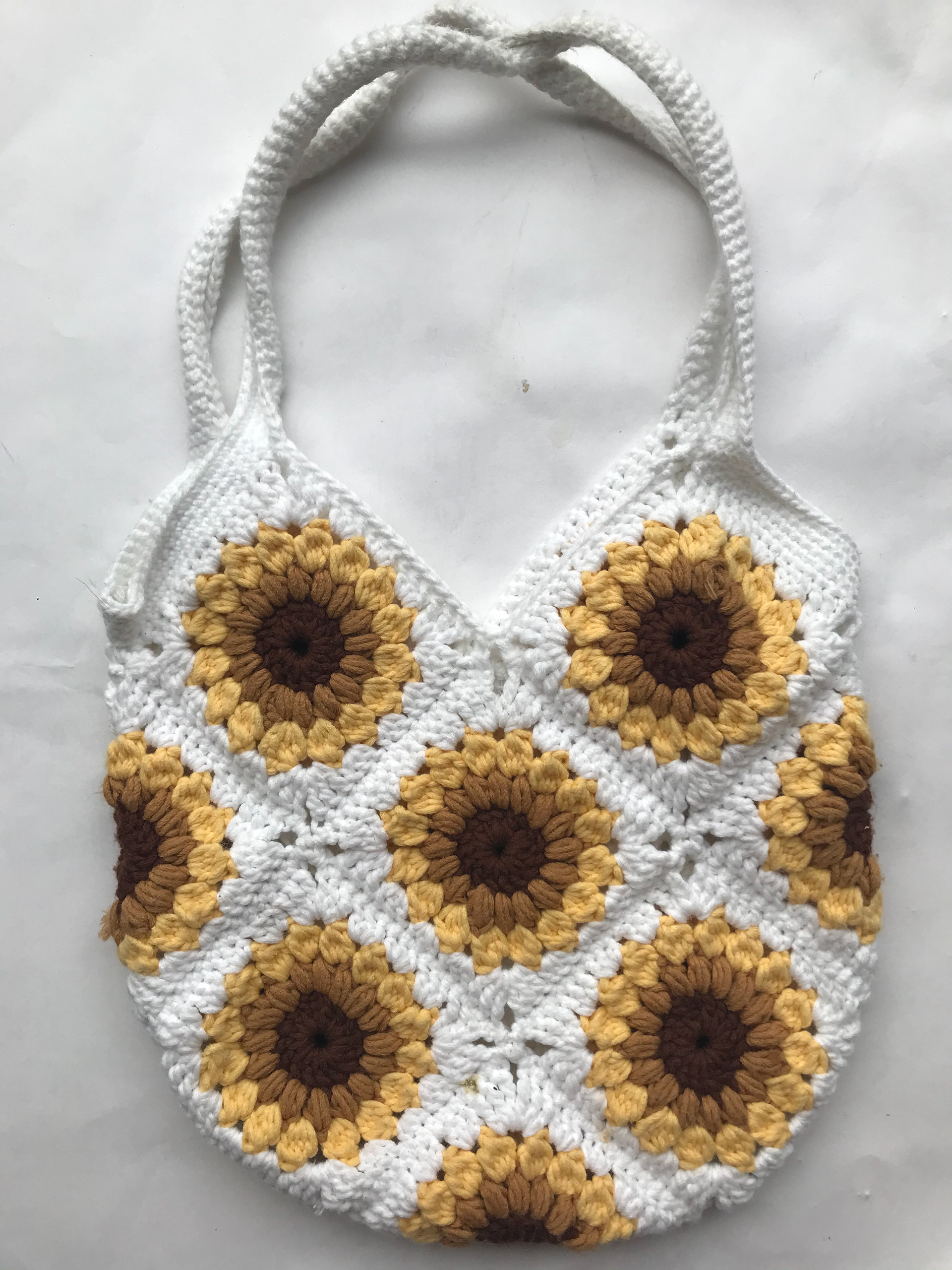 Crochet Sunflower Bag