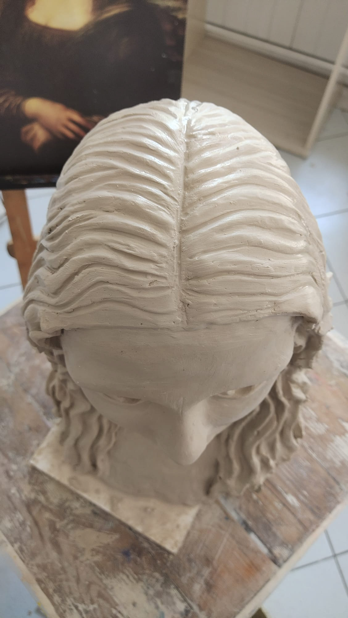 Mona Lisa Sculpture Measuring Making