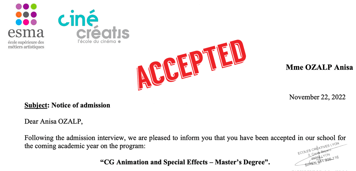 ESMA Acceptance Letter