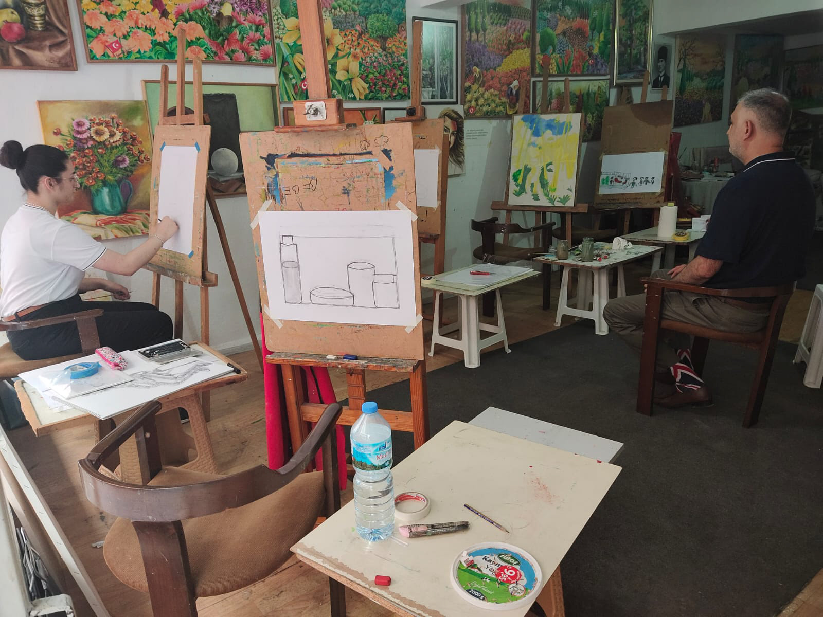 Live Human Drawing