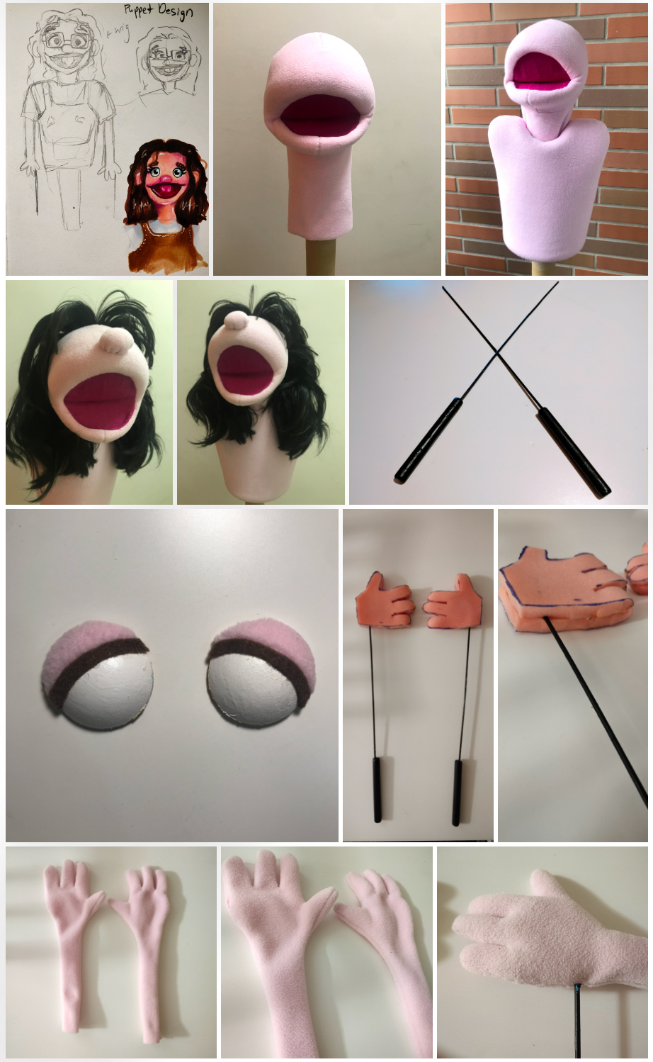 PROCESS OF MAKING THE PUPPET