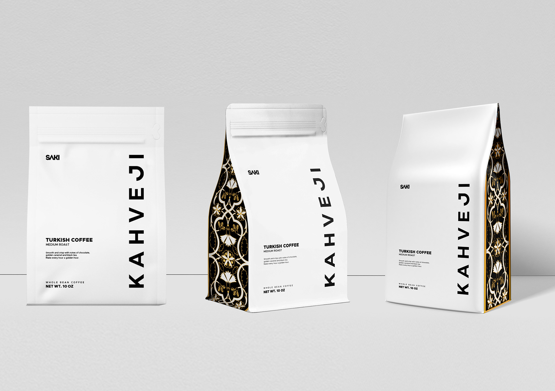 Coffee Tezhip Minimalist Design White