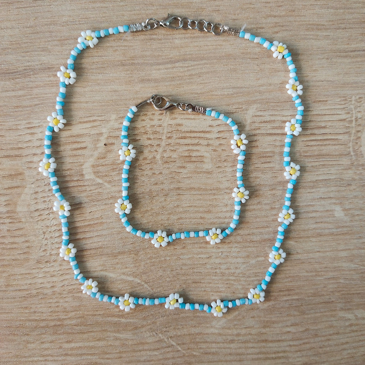 Spring Necklace and Bracelet Set