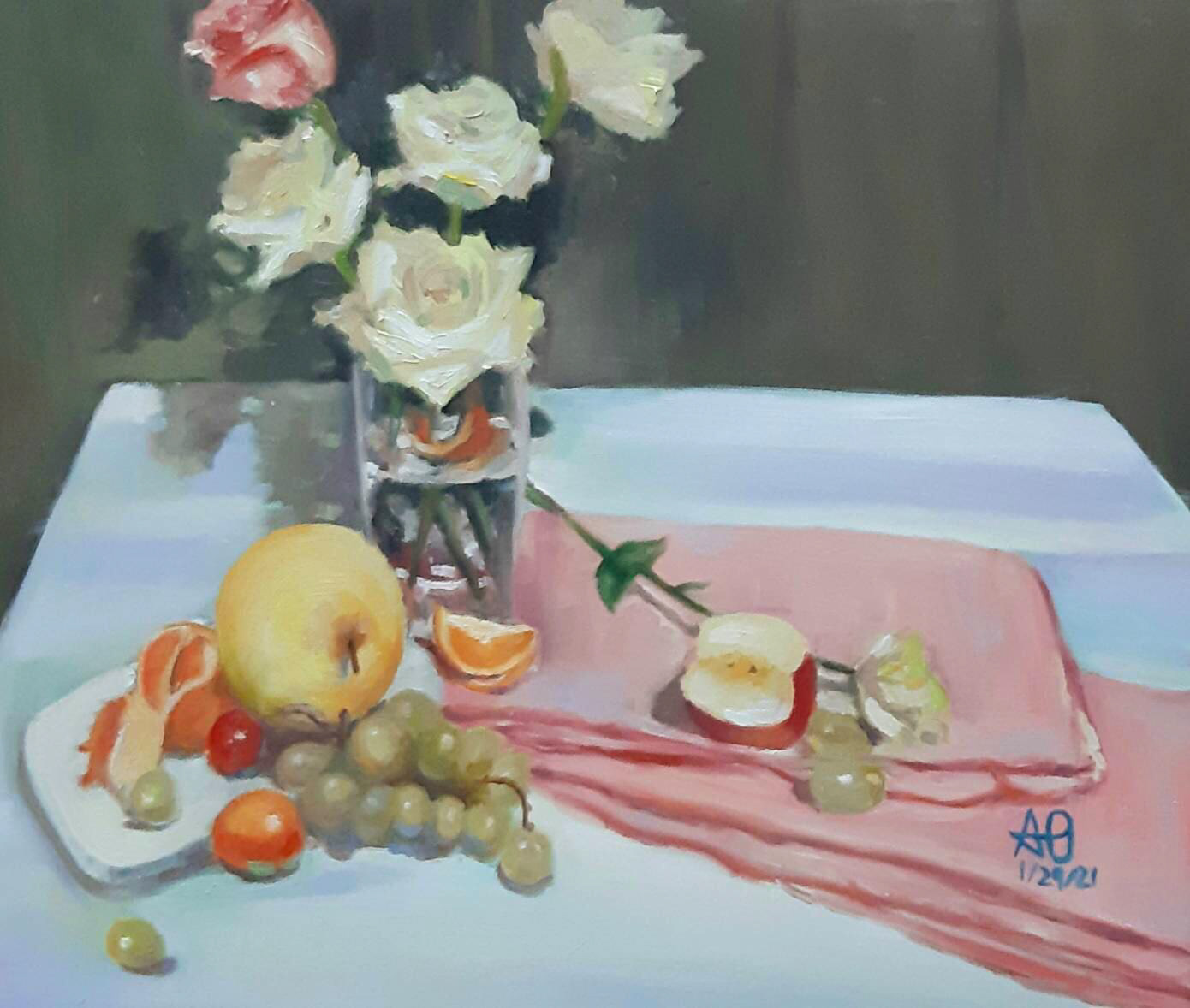 Flowers & Fruits Oil Paint