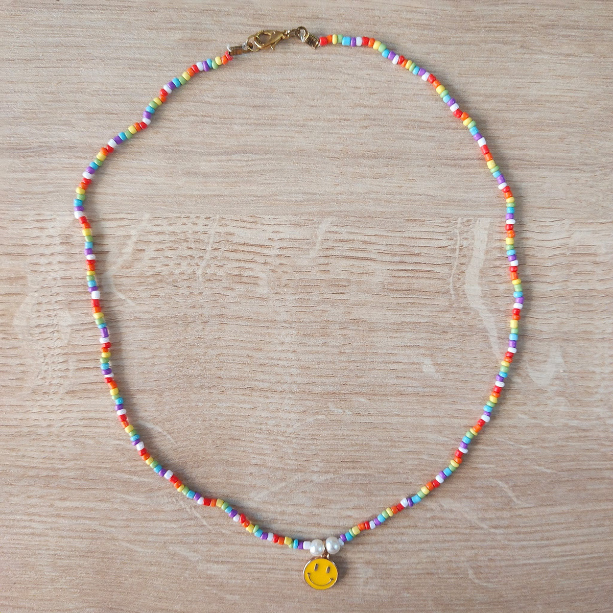 Rainbow Smiley Beads