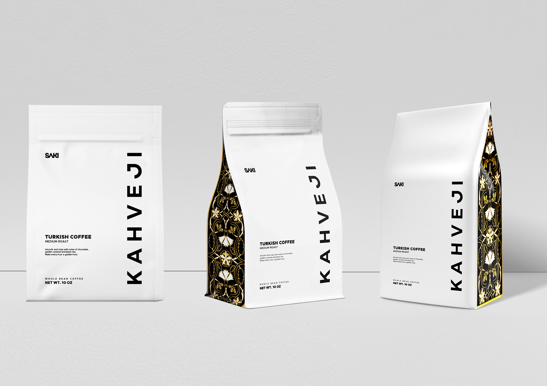 White Coffee Tezhip Minimalist Design 2