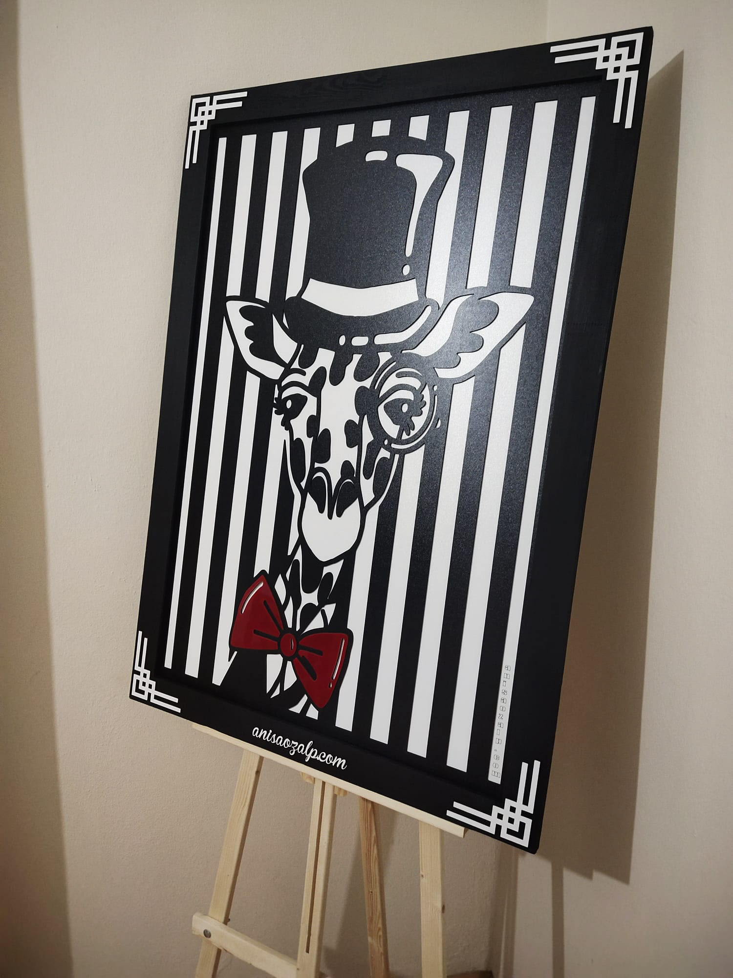 Giraffe Pop-out Art by Anisa Ozalp