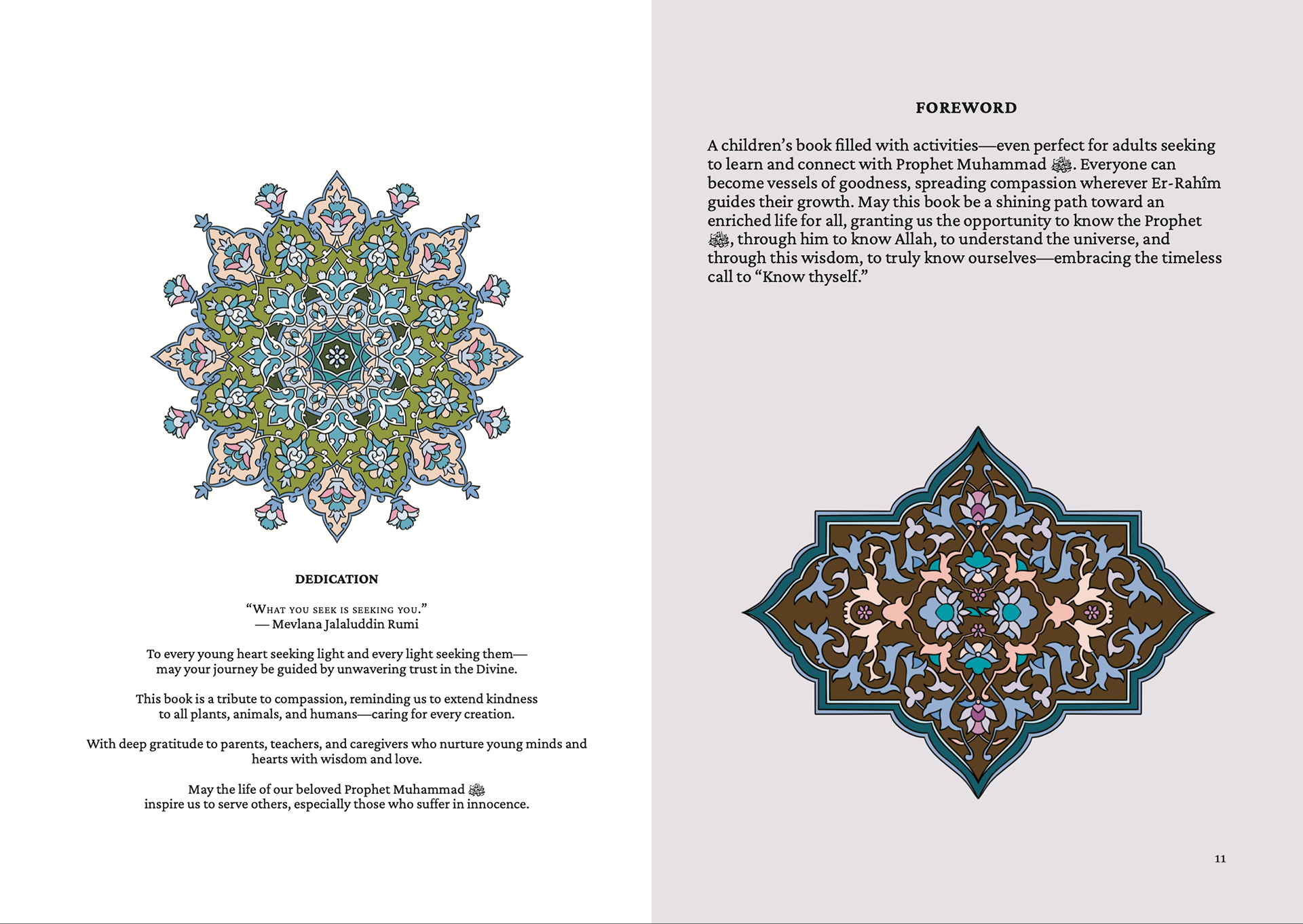 The Light in Their Hearts - Dedication and Foreword