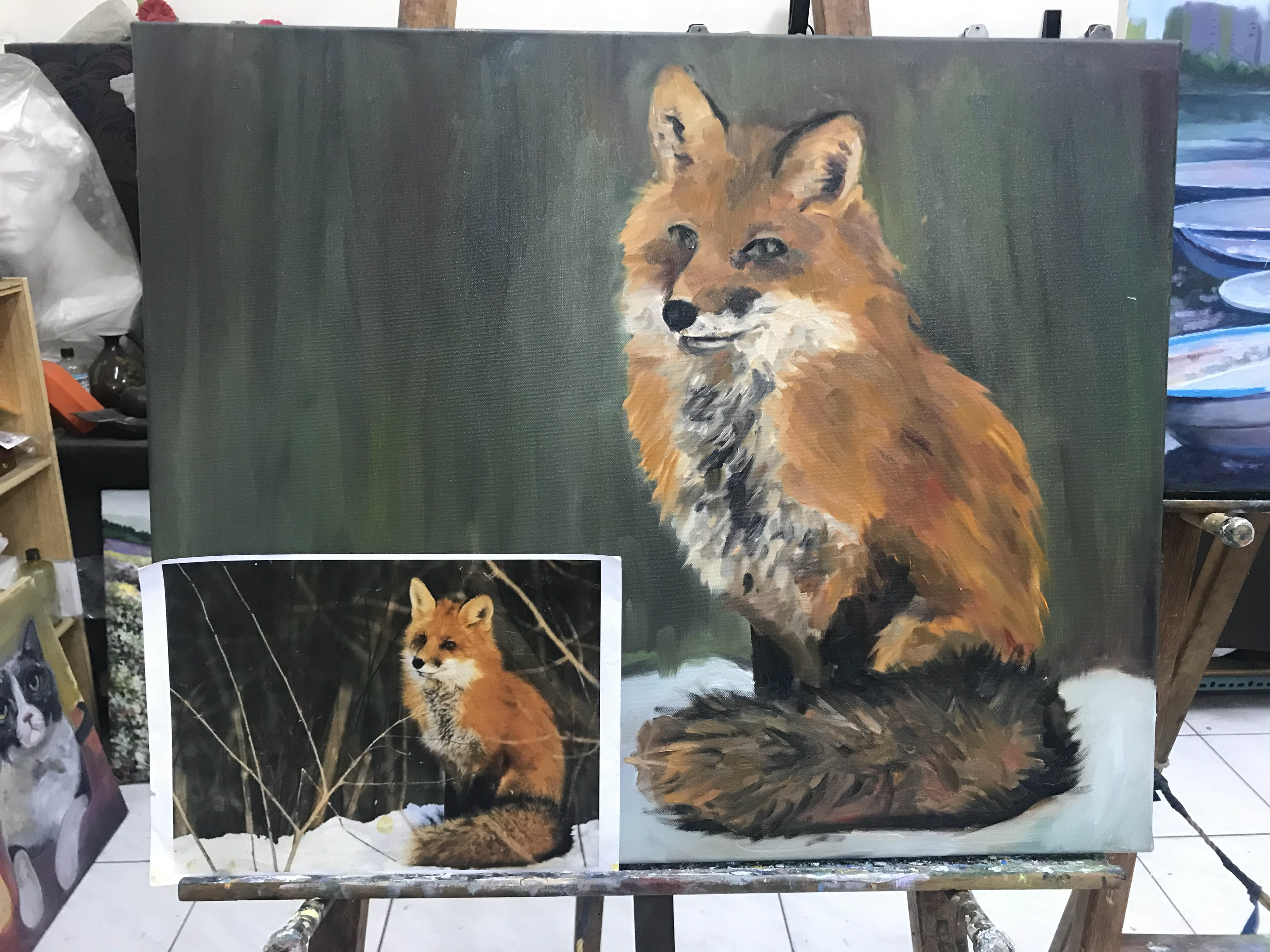 Sitting Fox