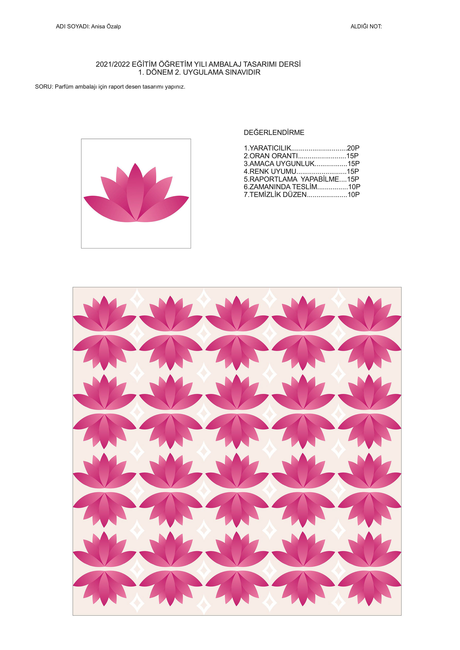 Pattern Design for Parfüme Box
