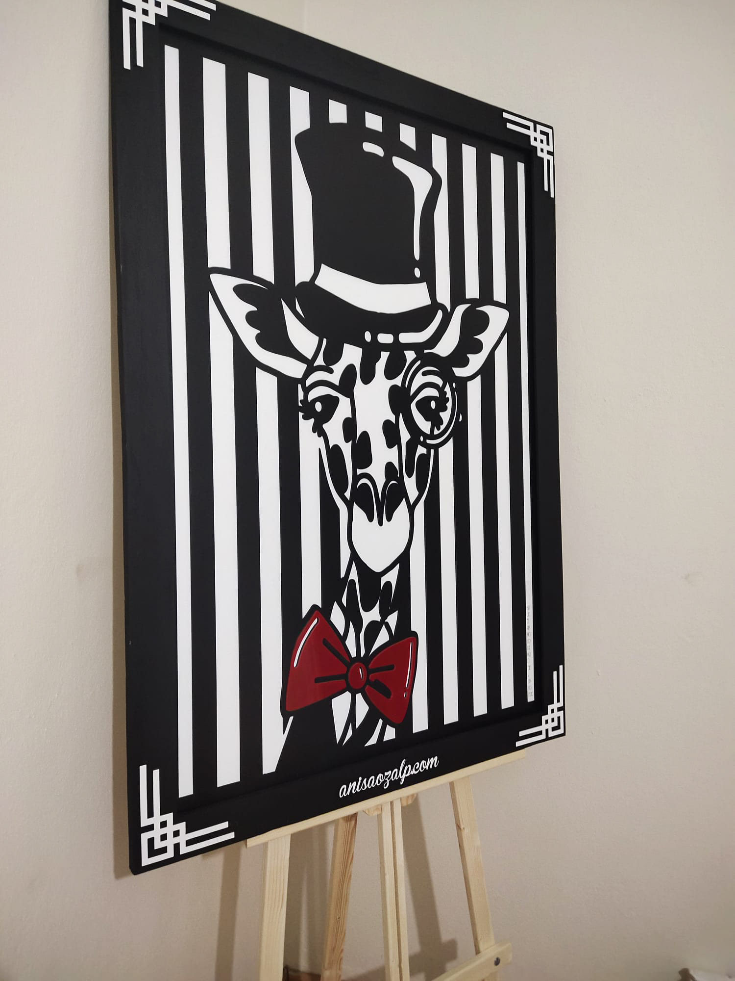 Giraffe Pop-out Art by Anisa Ozalp