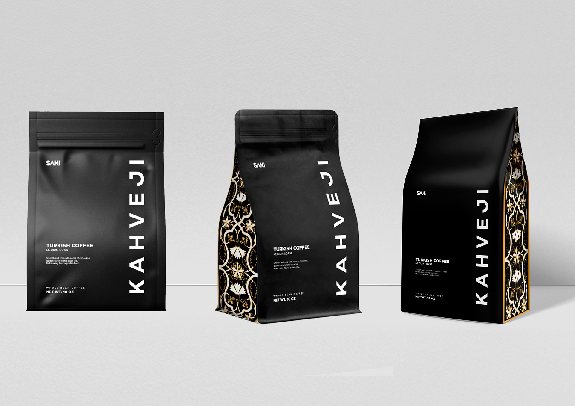 Coffee Tezhip Minimalist Design Black