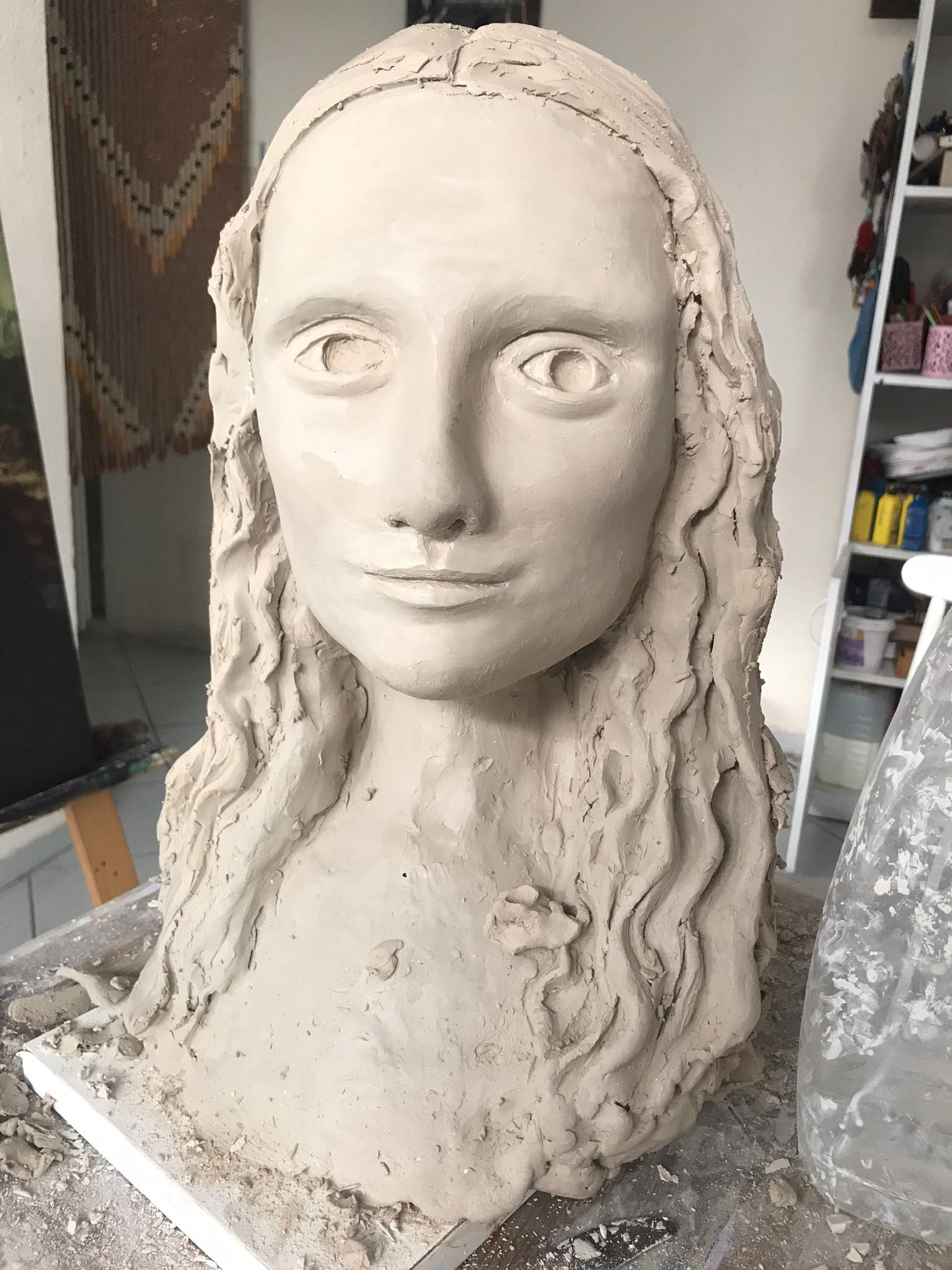 Mona Lisa Sculpture Measuring Making
