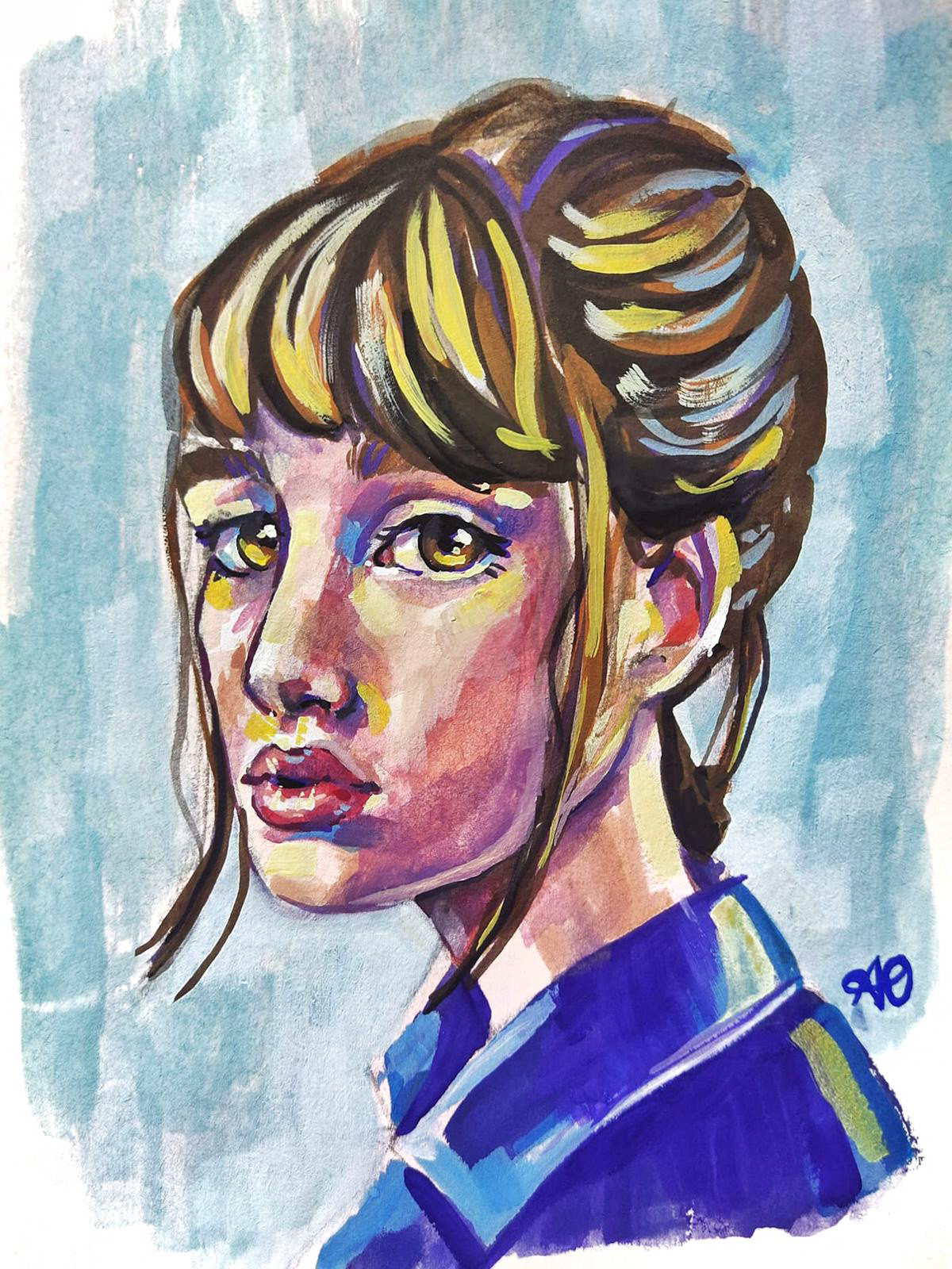 GOUACHE ART by ANISA OZALP