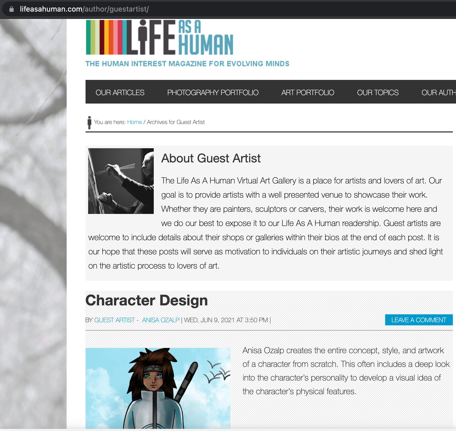 Lifeasahuman Character Design Article