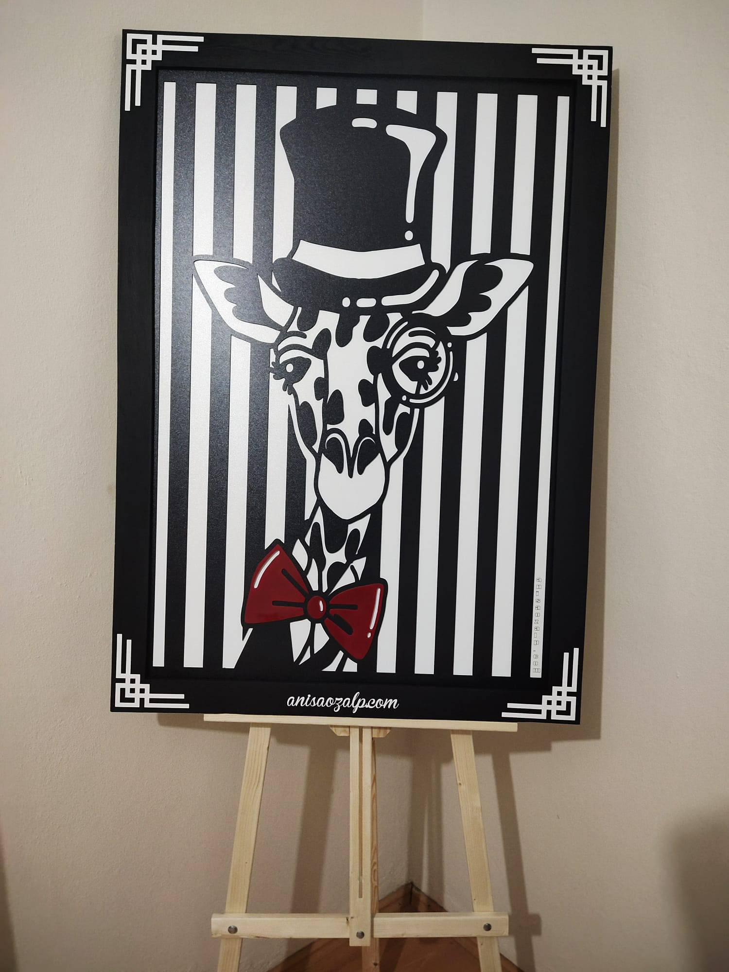 Giraffe Pop-out Art by Anisa Ozalp