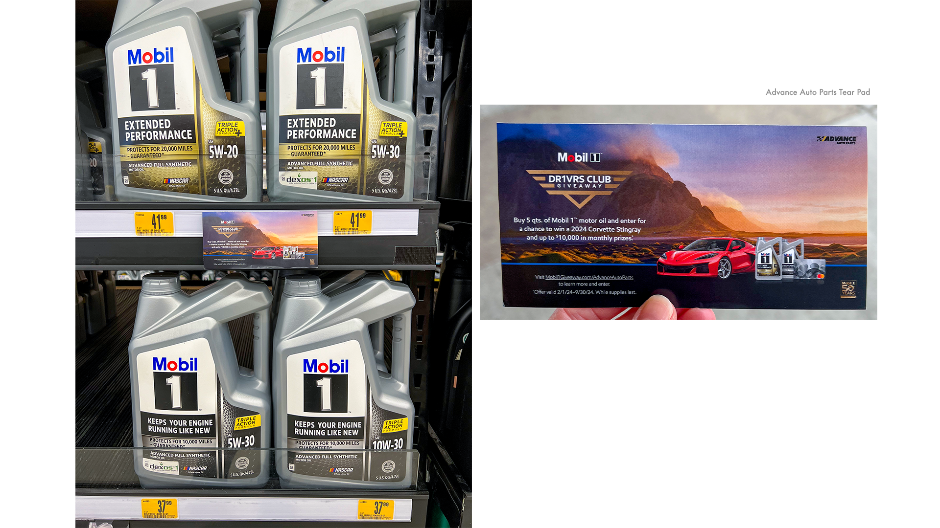 Advance Auto Parts Tear Pad Collateral