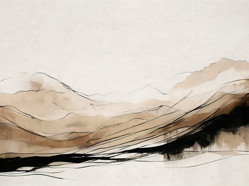 Abstract Hillside Horizon